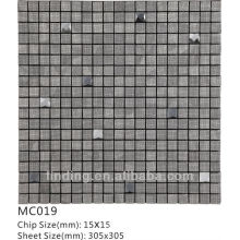 MC019 ACP self-adhesive Stainless steel Metal Mosaic